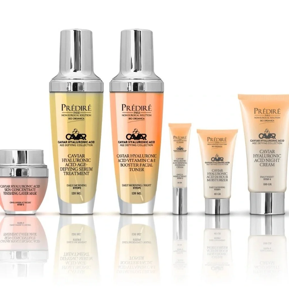 Prédiré Caviar Hyaluronic Face Set – Peach & Gold Moisturizer